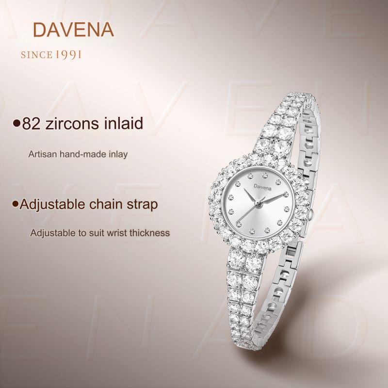 DAVENA Small Waist Full Diamond Luxury Watch