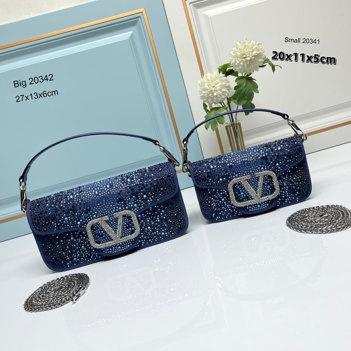 Ladies New High-looking Rhinestone Chain Bag