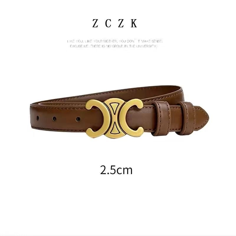 Women's Fashionable And Versatile Genuine Leather Belt