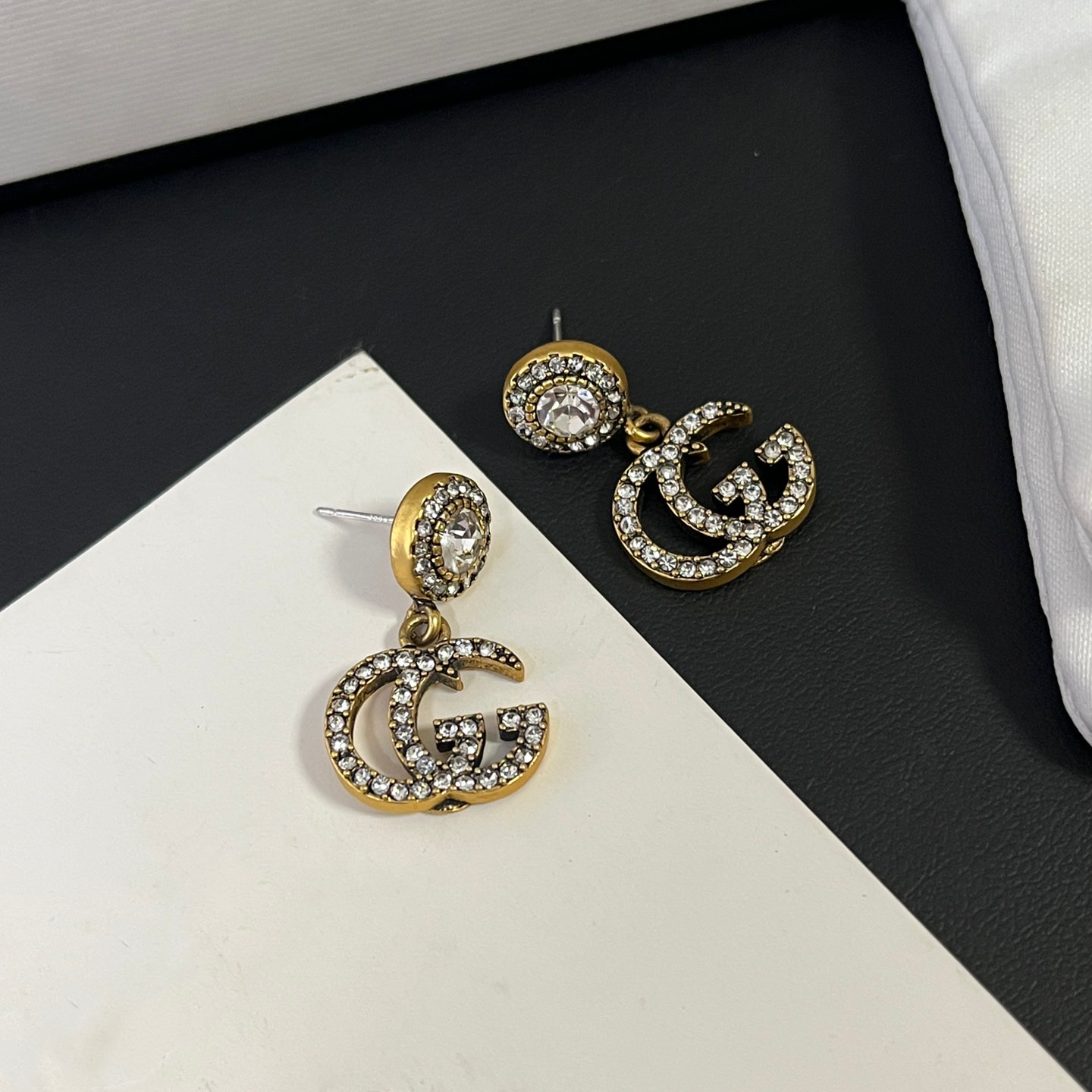 Women's Letter Rhinestone Earrings