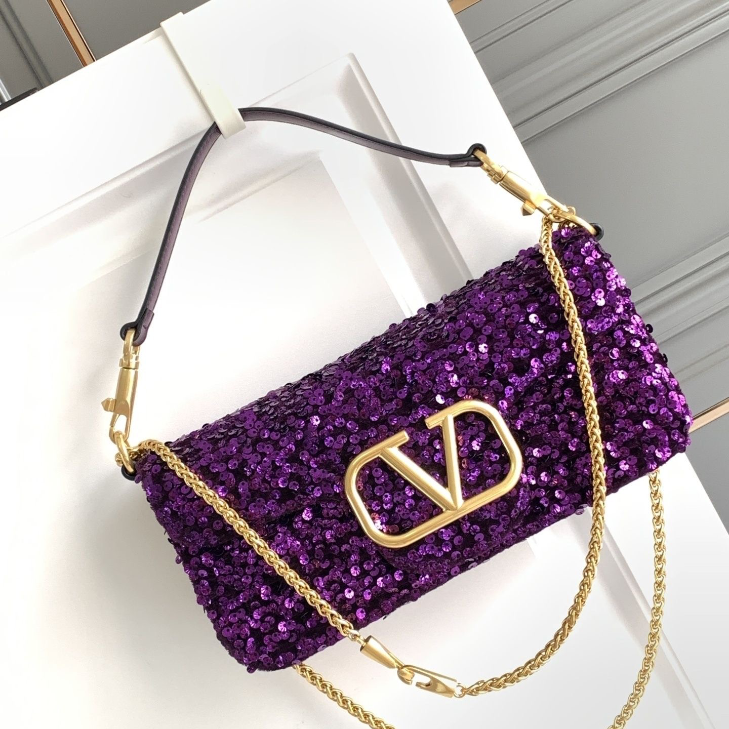 Women's Exquisite Luxury Sequined Handbag Crossbody Bag