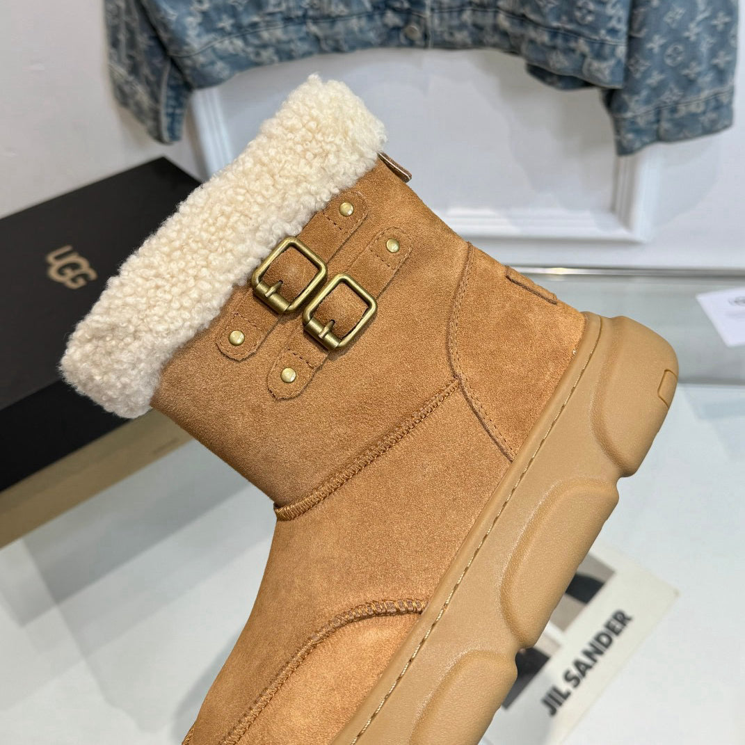 Women's Fleece Casual High Top Snow Boots