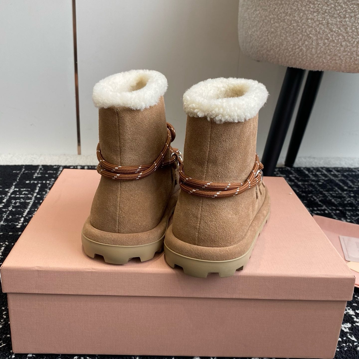 Women's Fashion High Top Fleece Snow Boots