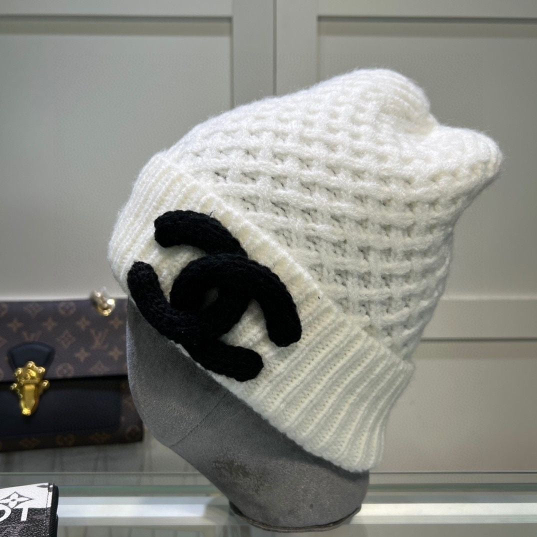 New Fashion High-end Warm Rabbit Fur Knitted Hat