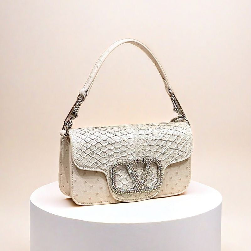 Women's Diamond-Encrusted Hand Crossbody Bag