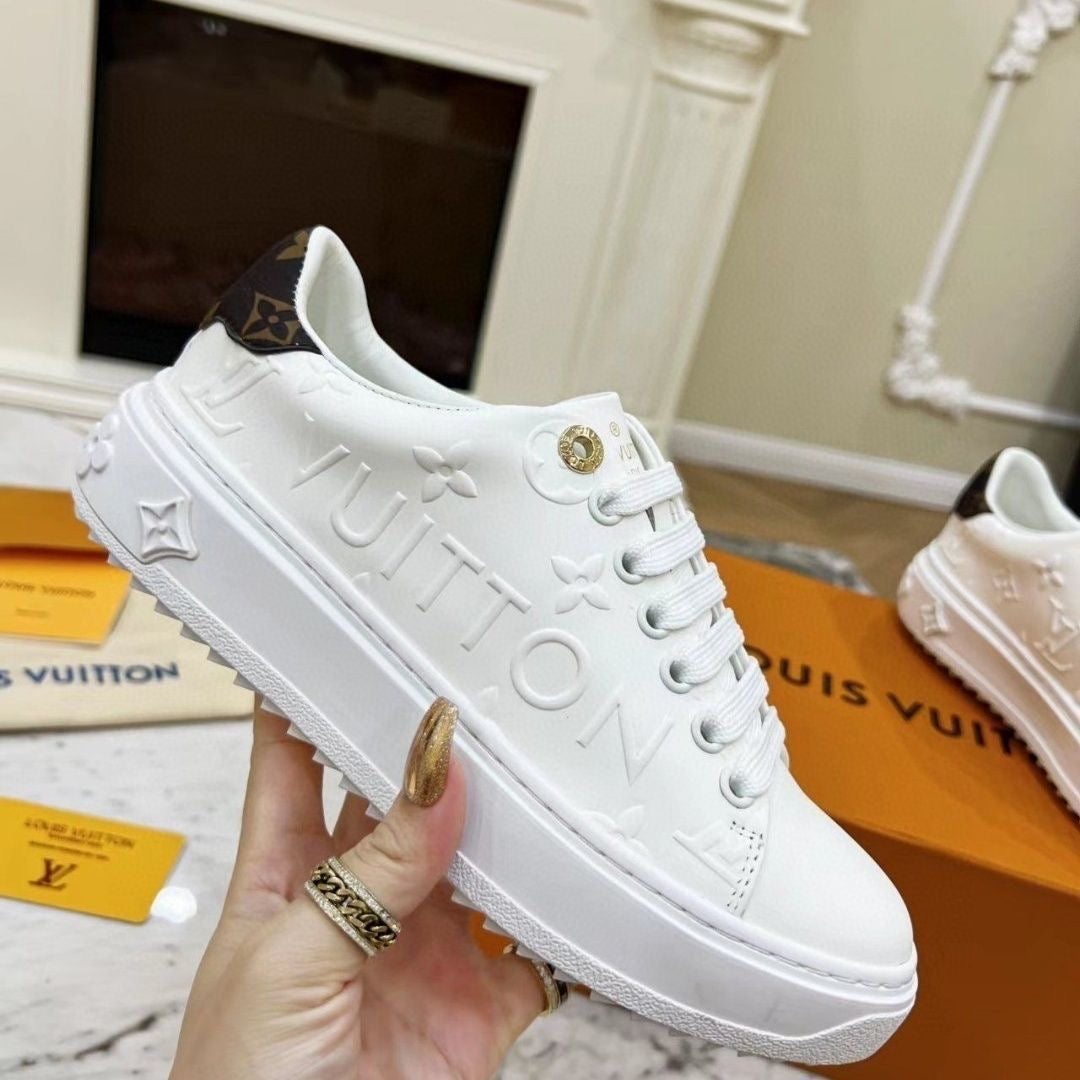 Ladies New Fashion Genuine Leather White Shoes